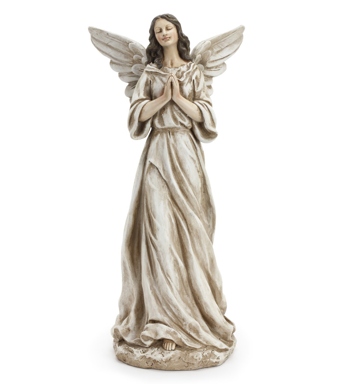 Praying Angel Beige Dress - Steve's Flowers Decor & Gift Center