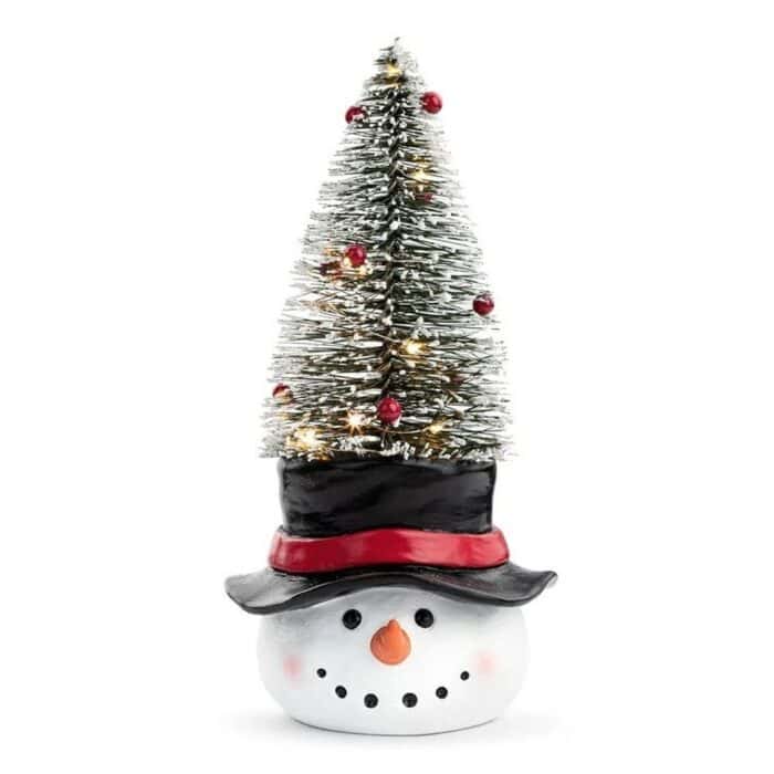 LED Snowman With Tree Hat